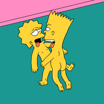Bart and Lisa making out