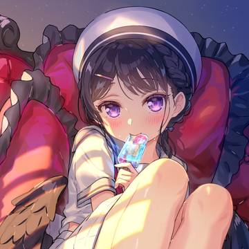 裸足とアイス