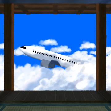 空を映す縁側