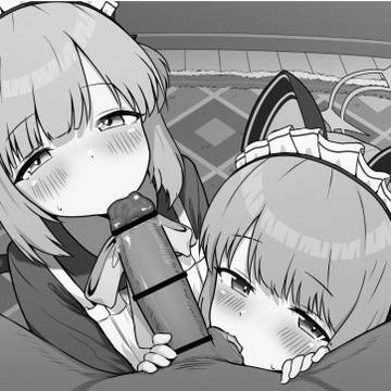 ミドリとモモイ おしゃぶり