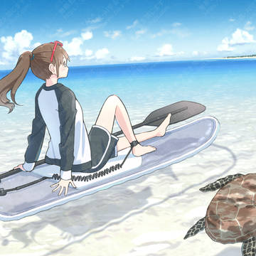 紺碧の波のまにまに