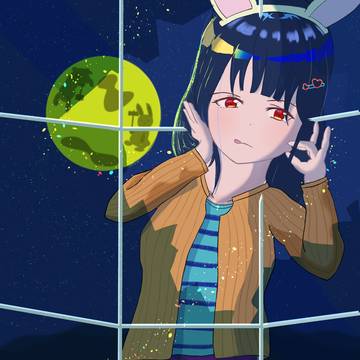 月夜に浮かぶ