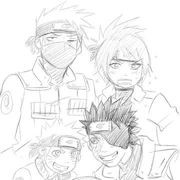 Team 7 Naruto and senseis