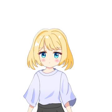 ショートヘア静流 立ち絵