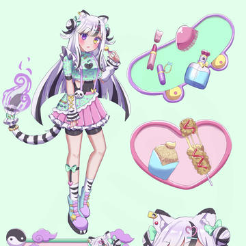 新しいうちの子、ゆめかわ幻獣ギャルのハクちゃん
