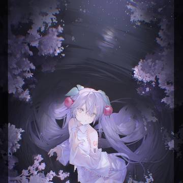 「桜花水鏡」
