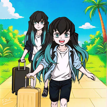 夏休み ☞ 時透無一郎&時透有一郎