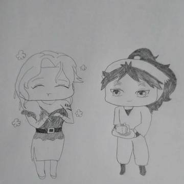 鈴蘭&久々知先輩  夏は冷奴✨