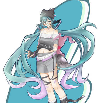 初音ミクのイラコンに出せなかった(т-т)