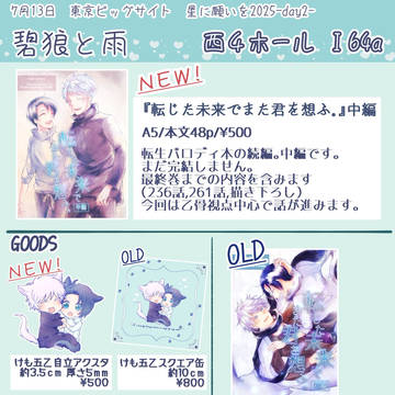 【7/13星願2025】今宵502号室で お品書き