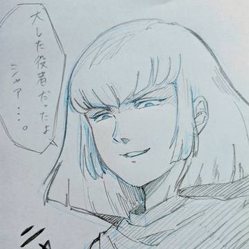 ガンダム眼力ヒロインのラクガキ