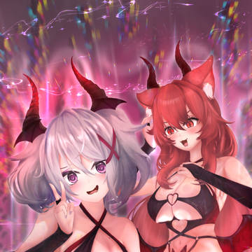 Aoi貓祭 姐妹魅魔裝