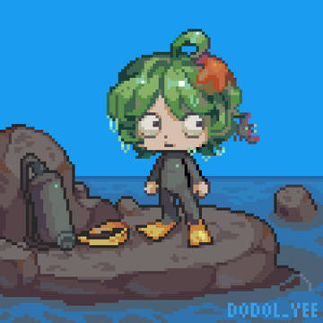 Seaweed boy & pokemon