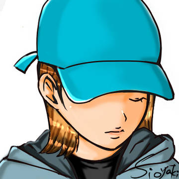 キャップの少女