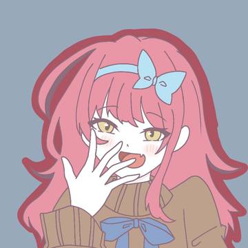 ステッカー風ガーナちゃん