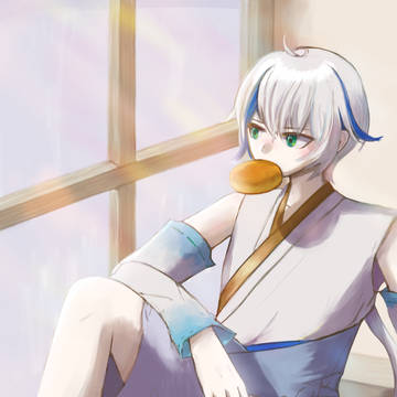 もぐ…