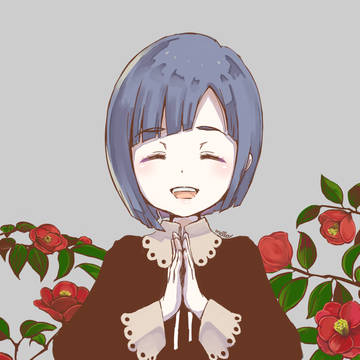 椿屋敷の亡霊_4000DL記念イラスト