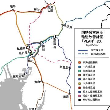 国鉄名古屋圏輸送改善計画「PLAN'80」