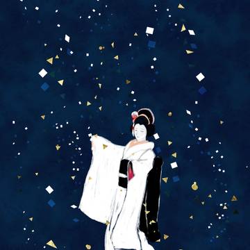 国宝を観た勢いで描いたラクガキ