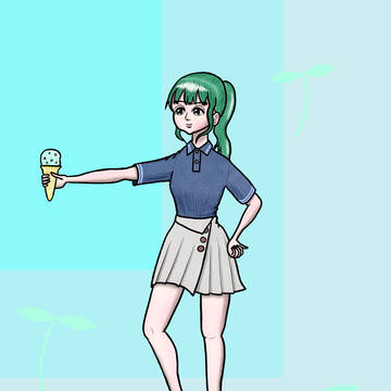 ミント・バニラ・ピーチ アイスクリーム