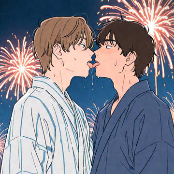 夏と花火とえろと(縦)