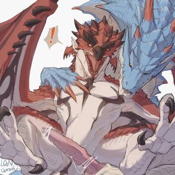これからラギア大剣に攻撃されるレウス