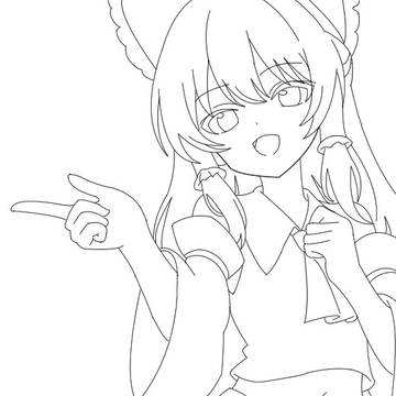 線画をAIに塗ってもらいましたその2