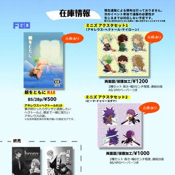 【FGO】頒布物の在庫情報