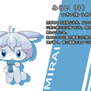 【现代ペット幻想譚】メインキャラクター6人組