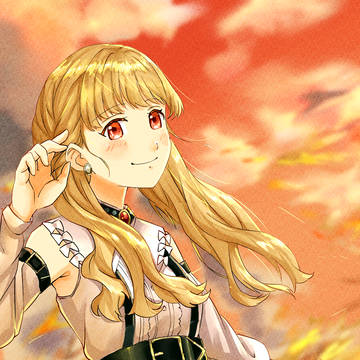 「夕焼けに染まる君」
