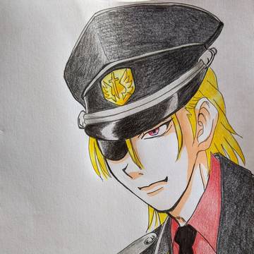 眼帯軍服和ニキ