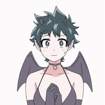 勝デク♀GIFアニメ①