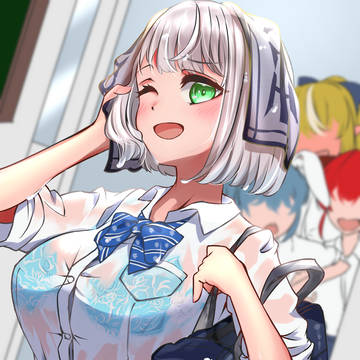 雨×団長×制服＝破壊力