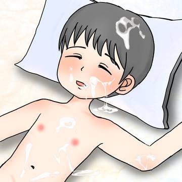 弟に精液をかける