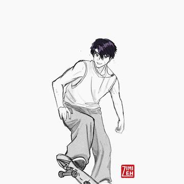 Skater boy Caleb