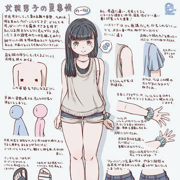 女装男子の夏事情
