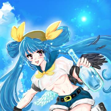 暑い夏に、お水を配ってくれるディズィーちゃん