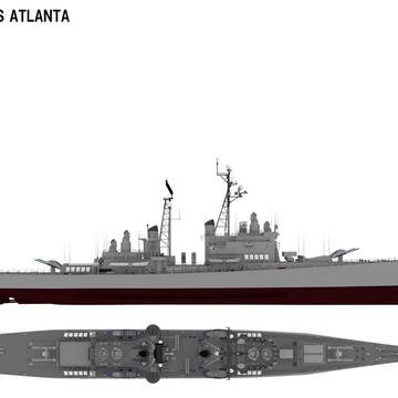 軽巡ATLANTA改造の最終形