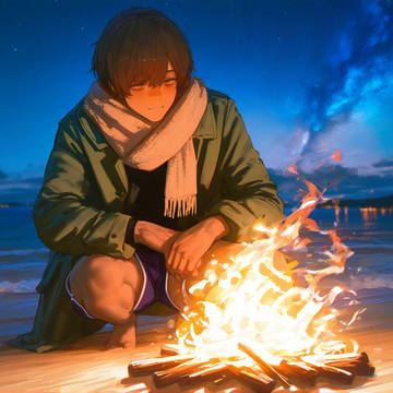 海岸の焚き火旅行(プラス友人さんたちのMBTI