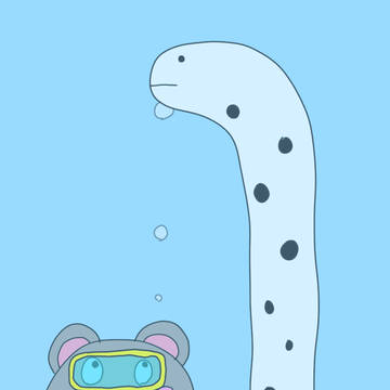 チンアナゴと子ねずみ