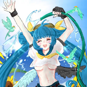 ディズィーちゃんの水やり