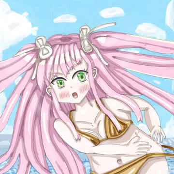夏のバカンス絵（仮）