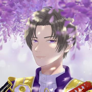 へし切長谷部×藤の花