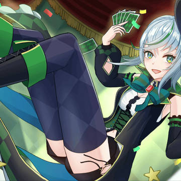 マジシャンの女の子　配信待機画面