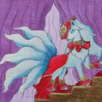 teather style alolan ninetales
