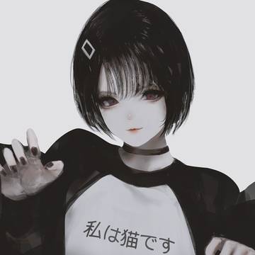 short haired girl