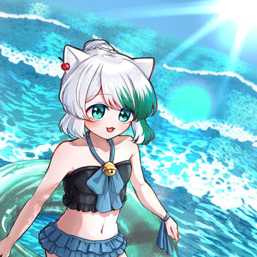 白海小春ちゃんと海デート