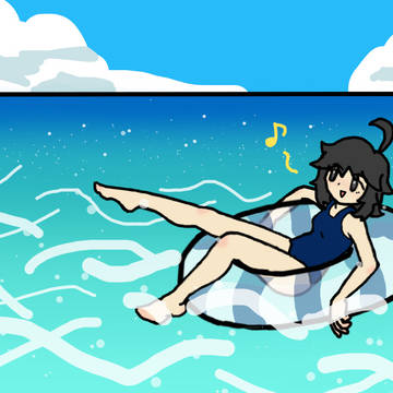 海の日のイラスト投稿するの忘れてました
