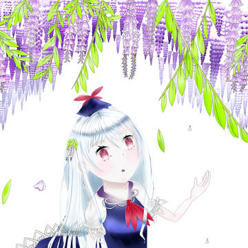 藤が舞い散る場所で