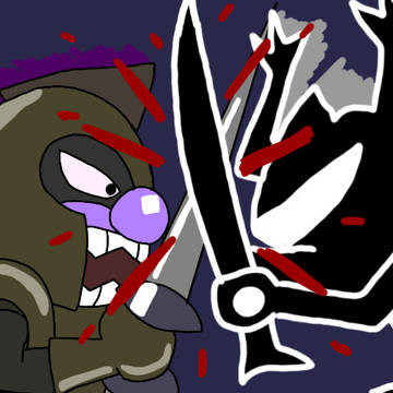 黒い騎士の戦い
